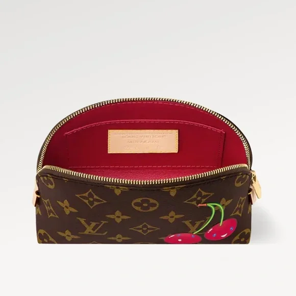 🍒 Louis Vuitton x TM Cherry and Monogram Cosmetic Bag 🍒 - Picture 3 of 3